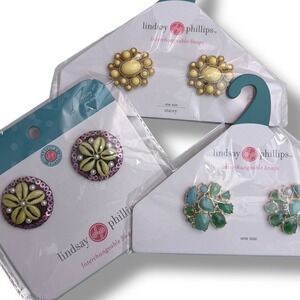 NEW Lindsay Phillips Interchangeable Snaps Collector Edition shell Pearl Sequin